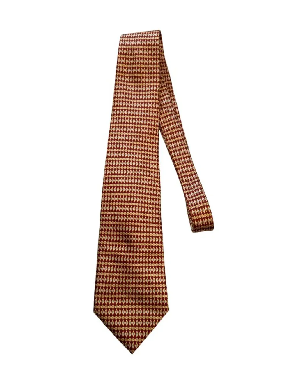 BURBERRYS Men's Vintage Yellow Red Neck Tie